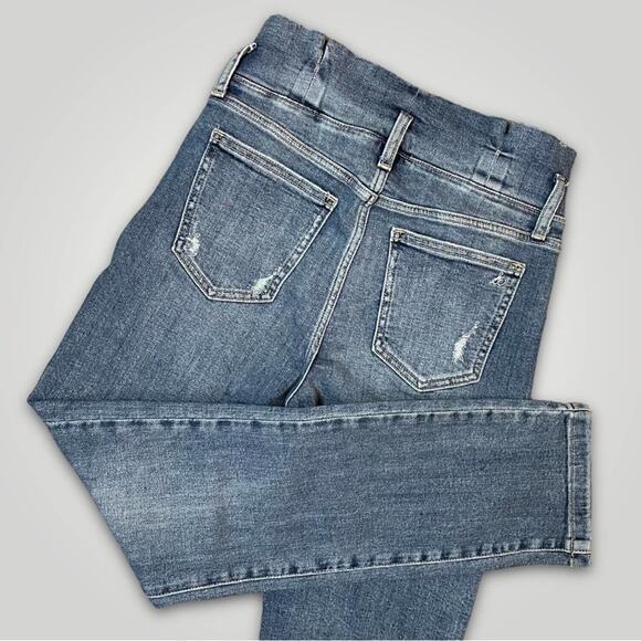 SAM EDLEMAN THE DANI STRAIGHT BOHO PAPERBAG RUFFLE WAIST JEANS - 28 - Picture 2 of 8